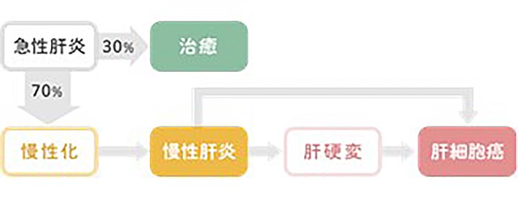 肝炎の感染経路イメージ