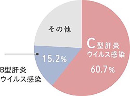 各肝炎のウイルス感染割合